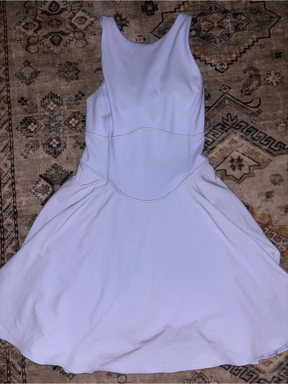 Lululemon Sleeveless Fit-and-Flare Dress in Light Blue/Periwinkle